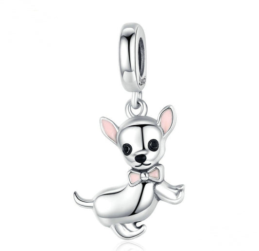 Chihuahua Silver Pendant