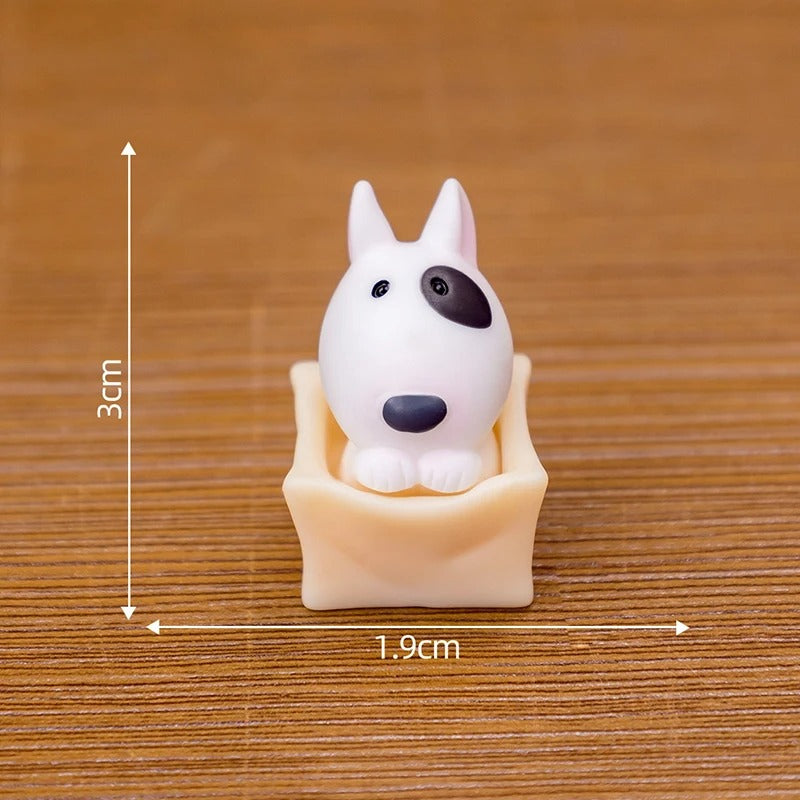 Mini Bull Terrier Dog Figurines