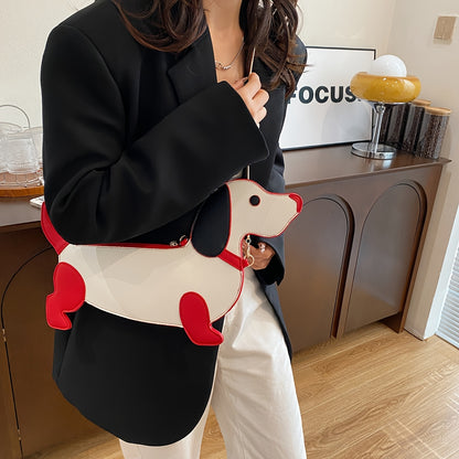Trendy Dachshund Crossbody Purse