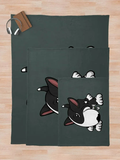 Let's Play English Bull Terrier Throw Blanket