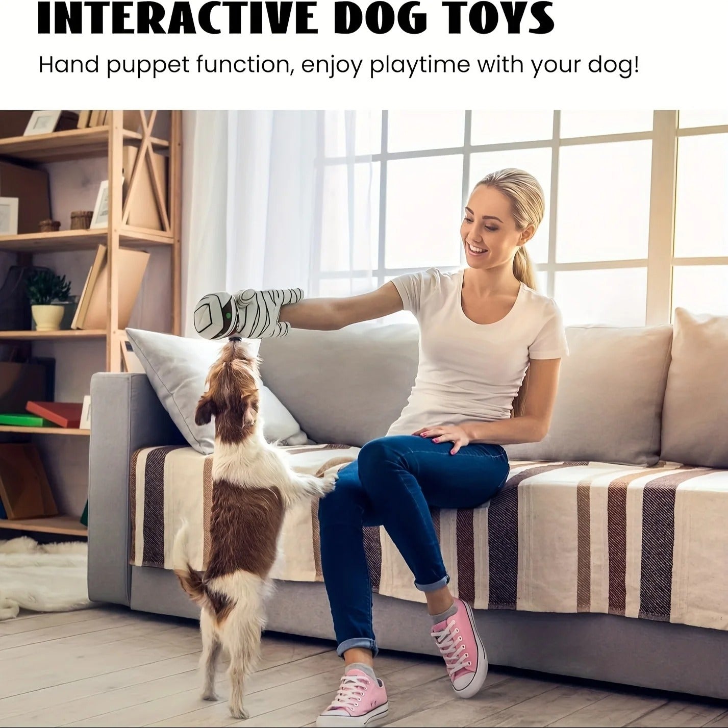 9-in-1 Stuffed Plush Squeaky Dog Toys