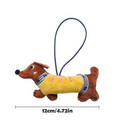 OmgMyDog™ Adorable Dachshund Plush Keychain