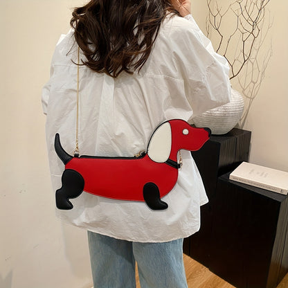 Trendy Dachshund Crossbody Purse