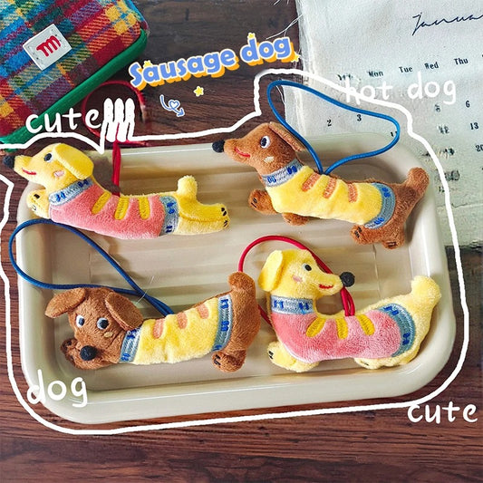 OmgMyDog™ Adorable Dachshund Plush Keychain