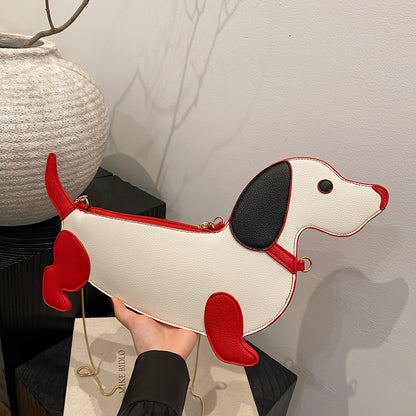 Trendy Dachshund Crossbody Purse