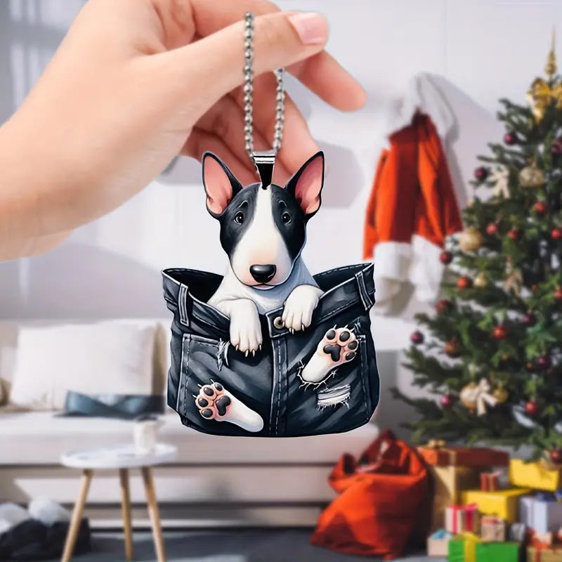 Cute Bull Terrier Ornament