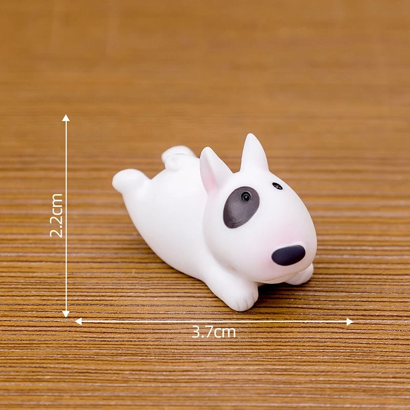 Mini Bull Terrier Dog Figurines