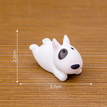 Mini Bull Terrier Dog Figurines