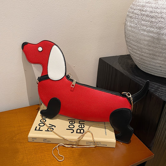 Trendy Dachshund Crossbody Purse