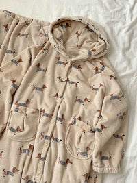 Dachshund dressing gown