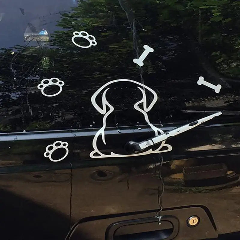 Adorable Doxie-Shaped Car Sticker