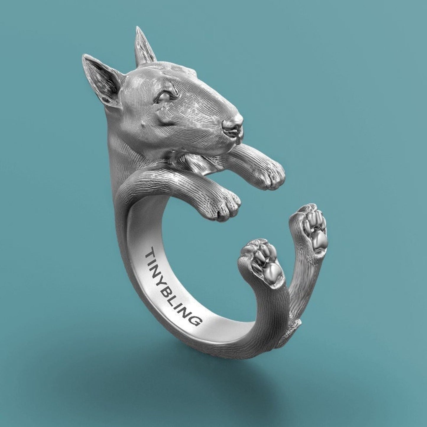 Bull Terrier Wrap Ring