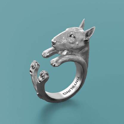 Bull Terrier Wrap Ring