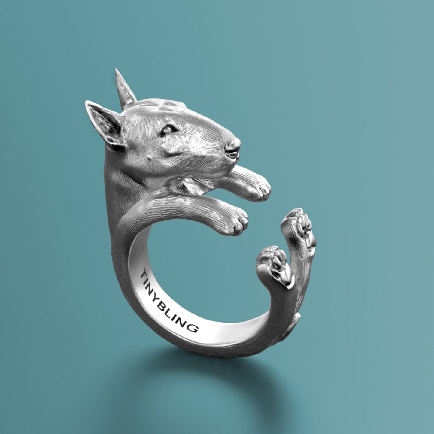 Bull Terrier Wrap Ring