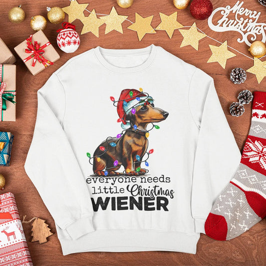 Little Wiener Christmas Sweatshirt