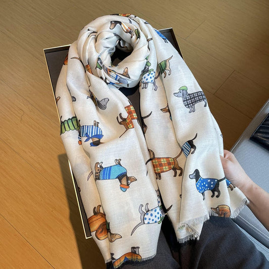 Charming Dachshund Scarf