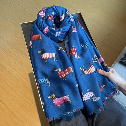 Charming Dachshund Scarf