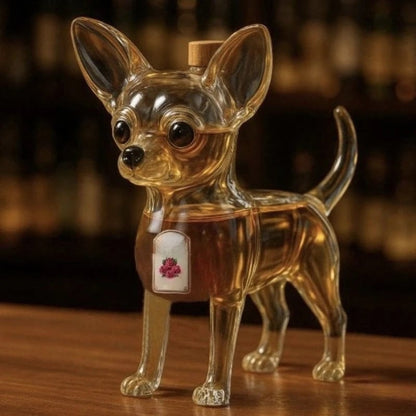 Chihuahua Transparent Whisky Bottle