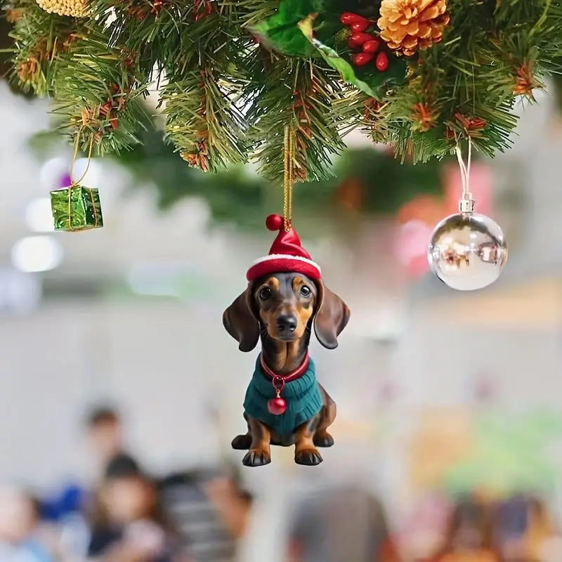 Christmas Dachshund Ornaments