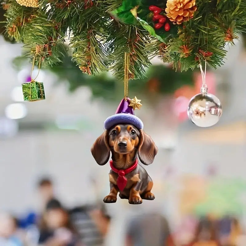 Christmas Dachshund Ornaments