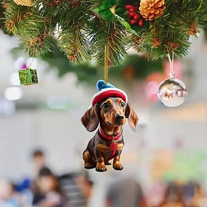 Christmas Dachshund Ornaments