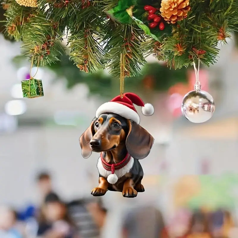 Christmas Dachshund Ornaments