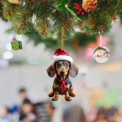 Christmas Dachshund Ornaments