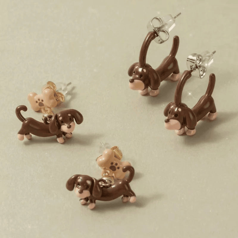 Cute Dachshund Earrings