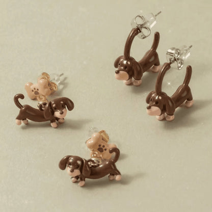Cute Dachshund Earrings