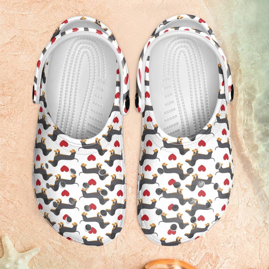 Hot Dachshund Crocs