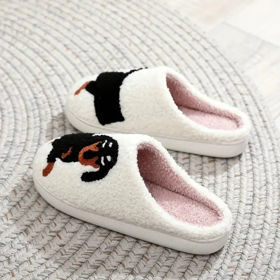 Dachshund Pattern Slippers