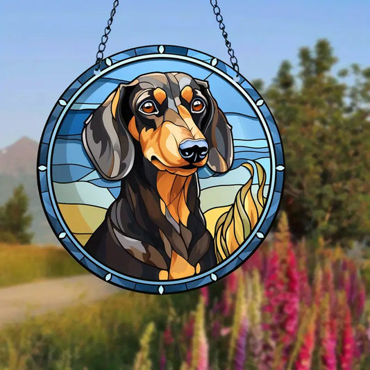 Dachshund Sky Suncatcher - Whimsical Home Decor