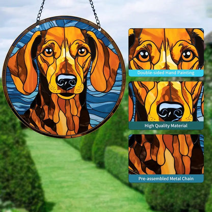 Dachshund Sky Suncatcher - Whimsical Home Decor