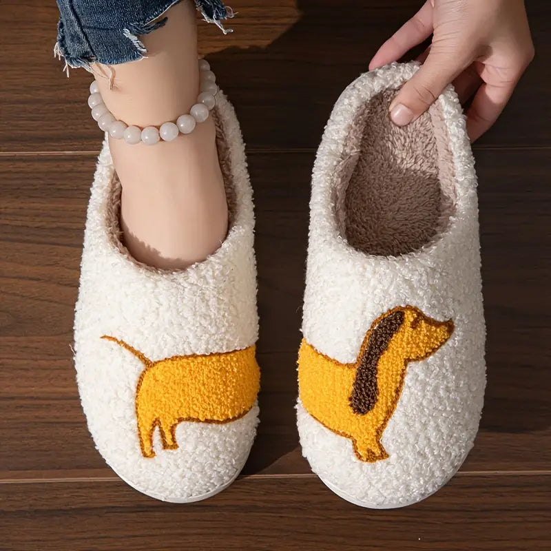 Dachshund Plush Slippers