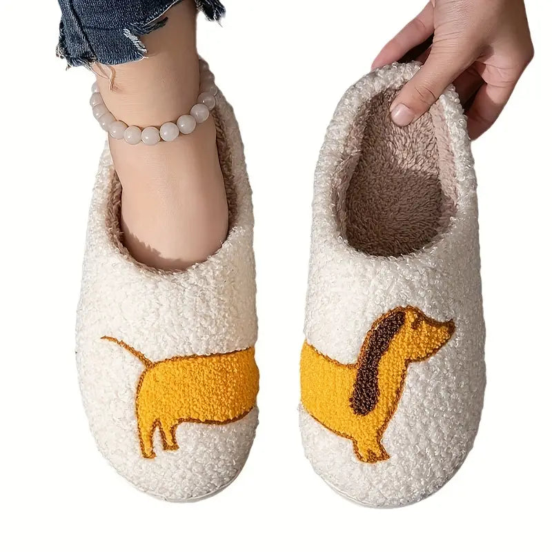 Dachshund Plush Slippers