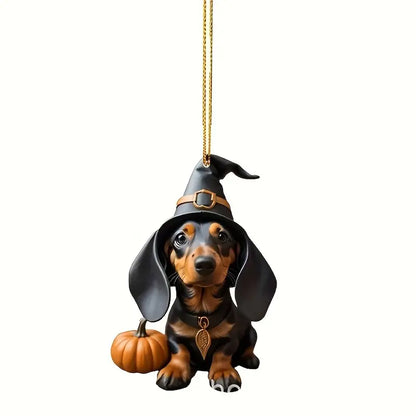 Halloween Dachshund Ornaments