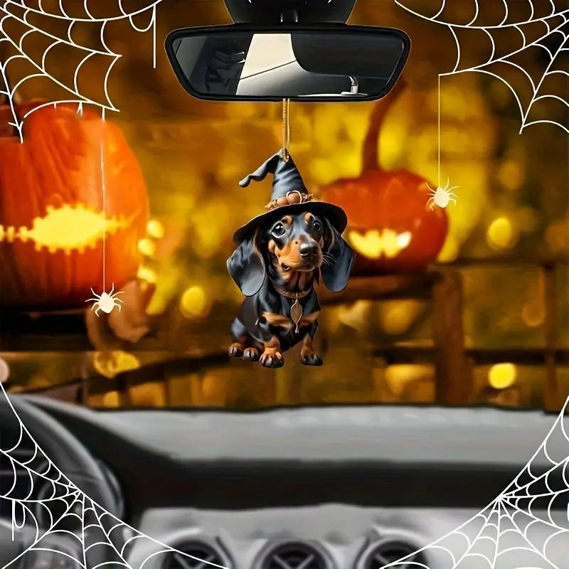 Halloween Dachshund Ornaments