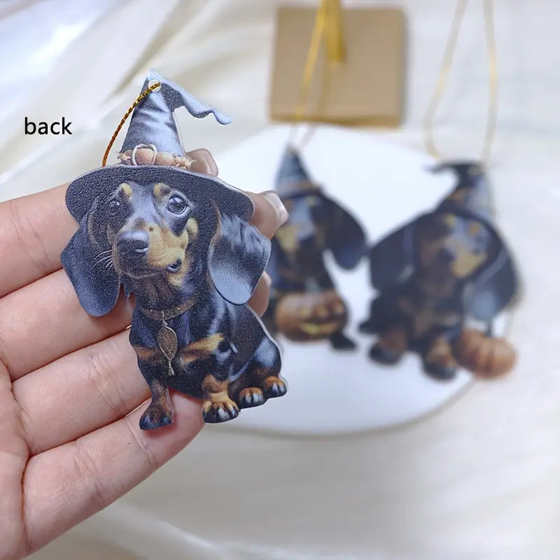 Halloween Dachshund Ornaments