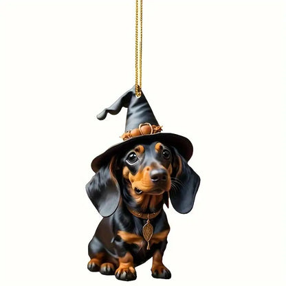 Halloween Dachshund Ornaments