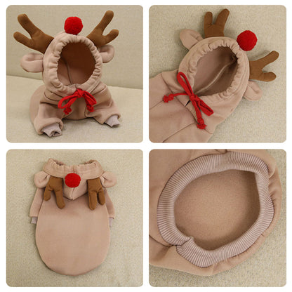 Reindeer Dog Hoodie 🦌🎄