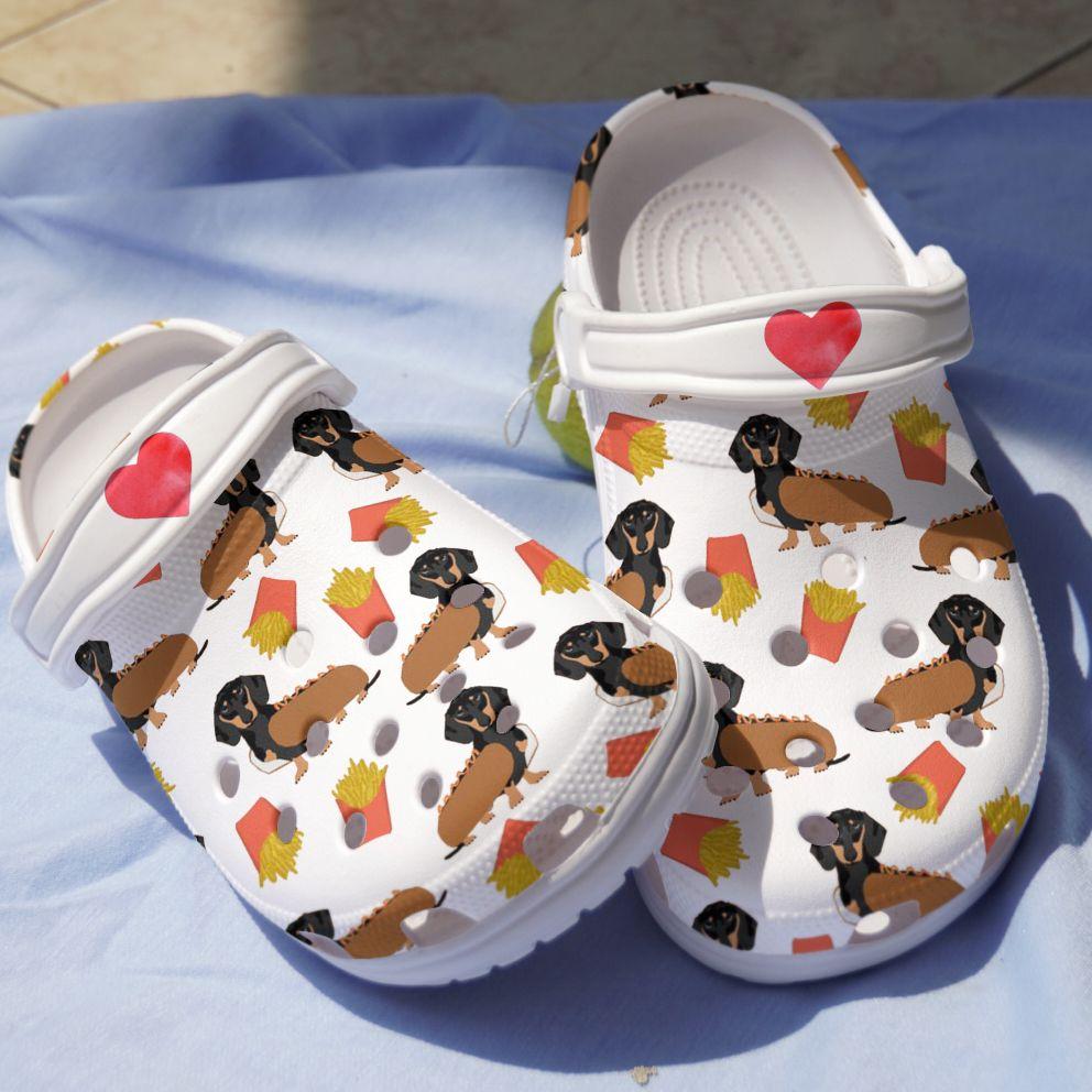 Cute Dachshund Crocs