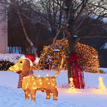 LED Dachshund Christmas Light