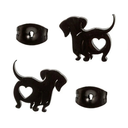 Lovely Dachshund Premium Stud Earrings