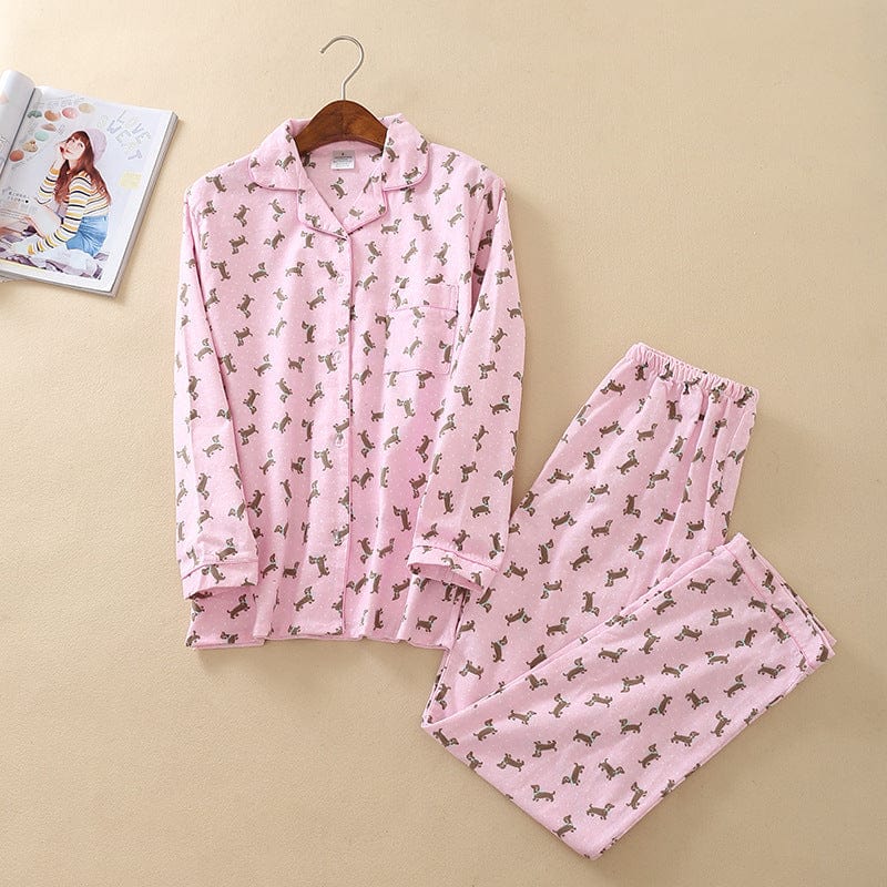 Pink Dachshund Pajamas