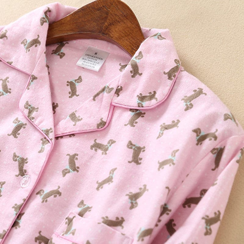 Pink Dachshund Pajamas