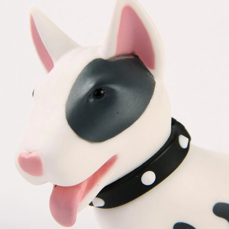 Smiling Bull Terrier Love Keychain