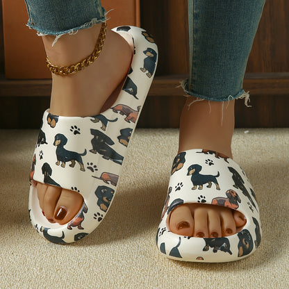 Cute Dachshund Print Slides