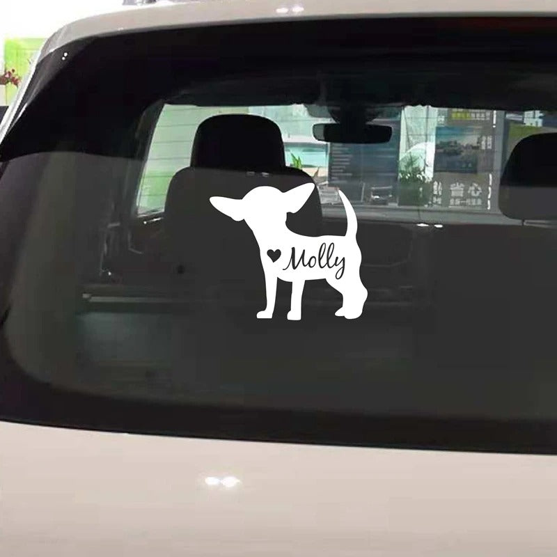 Personalized Chihuahua Vinyl Decal