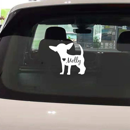 Personalized Chihuahua Vinyl Decal