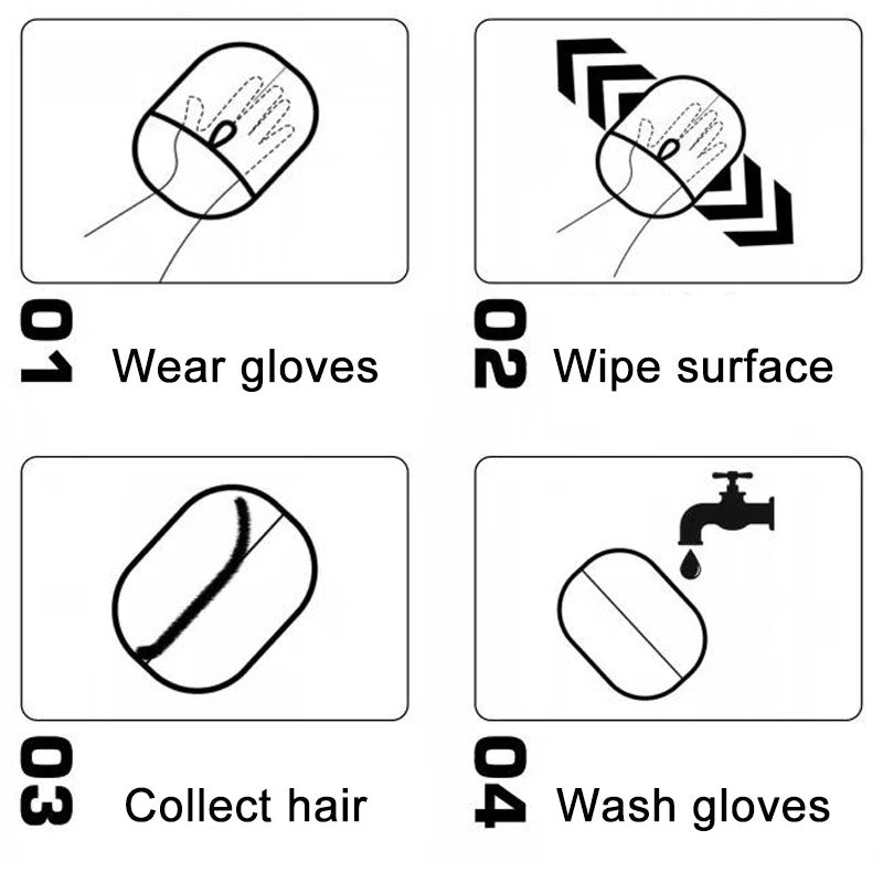 Pet Grooming Glove & Hair Remover